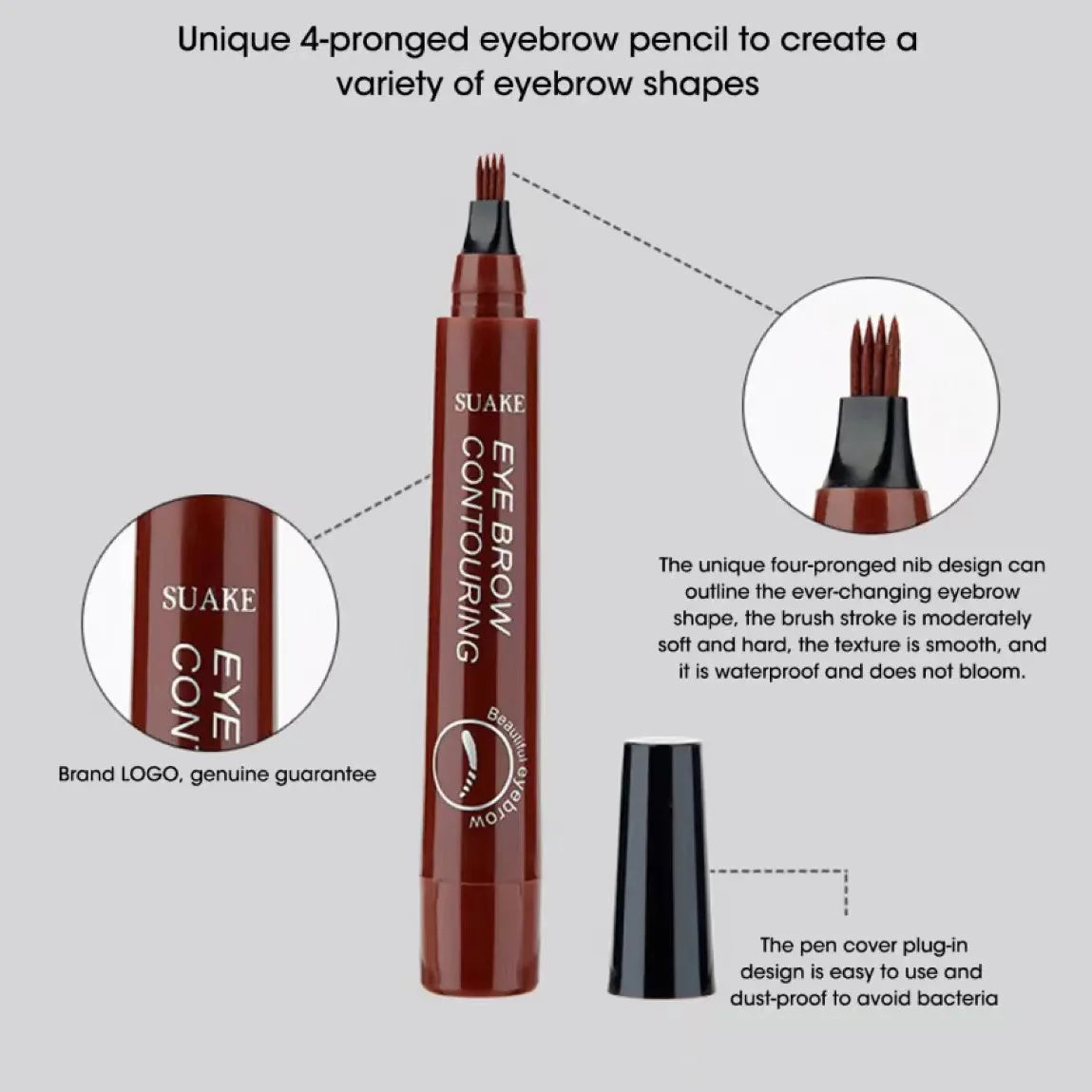 Eyebrow pencil Waterproof Permanent Long Lasting High quality professional makeup for women Cheap Cosmetics Enhancer