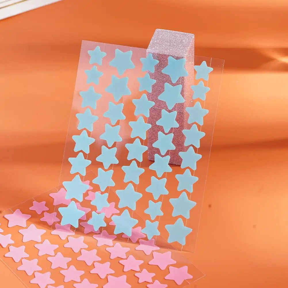 40pcs Pimple Patches Colorful Star-Shaped PE Pimple Patches For Ance Cute And Invisible Pimple Cover Stickers for Pimple Removal