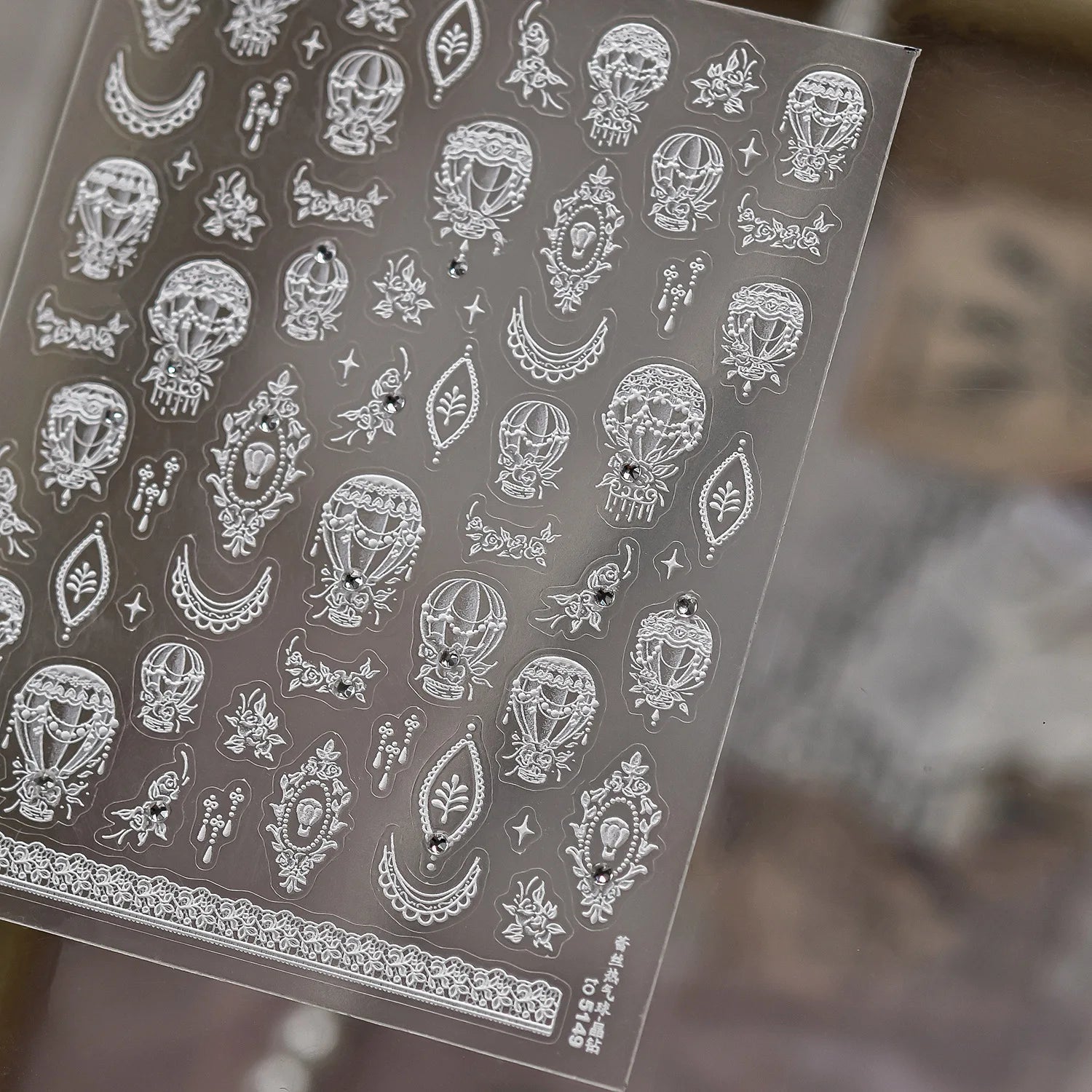 Halloween 5D Nail Art Stickers Sweet Pink Heart-Shaped Pumpkins Black Cat Bat Flocks Ghosts Skeleton Manicure Decal for Girls