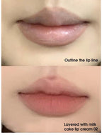 Light sweet and soft fog lipliner outlines the lip shape, lasting, not easy to fade, not take off makeup, nude pink lip liner