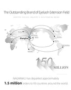 NAGARAKU 6 Cases Classic Mix Eyelash Extension Natural Soft Supplies Synthetic Mink Individual 7-15 Mix 16 Lines High Quality