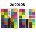 Halloween Face&Body Paint Tray,Rainbow Colorful Oil-Soluble Face Makeup Painting Palette for Festivals,Parties&Butterfly Makeup