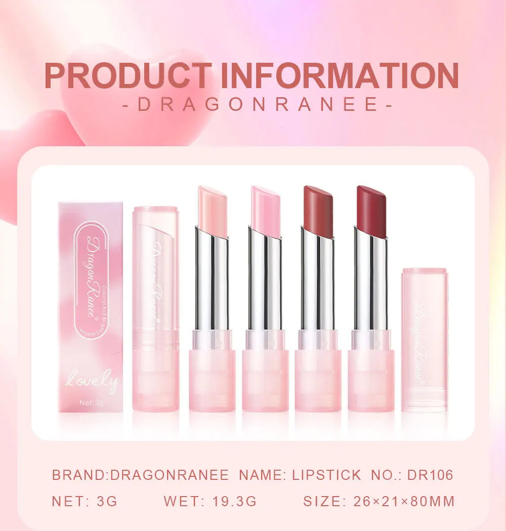 Cute Pink Moisturizing Jelly Lipstick - Temperature Change Lip Balm with Long Lasting Nourishment for Lip Care Lip Gloss