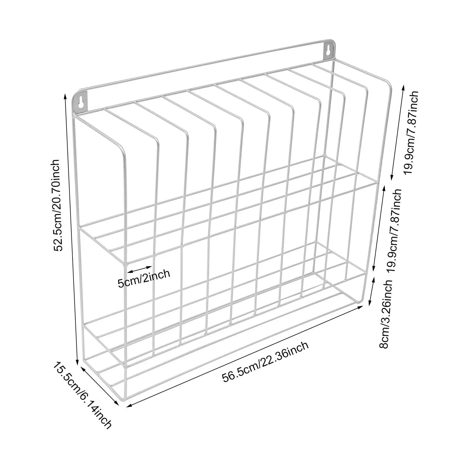 Modern Silver Iron Large Hair Dye Organizer Hair Dye Rack Salon Hair Dye Storage Rack