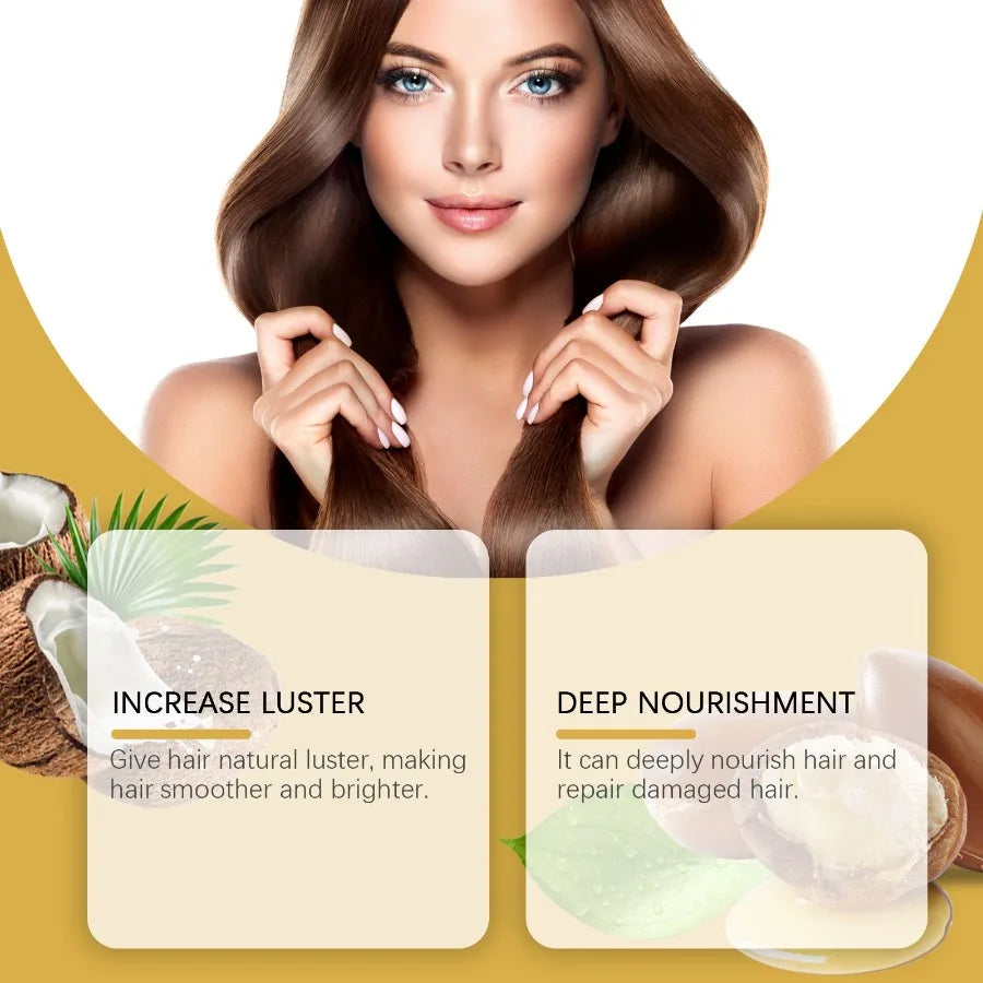 Hoegoa Morocco Hair Care Essential Oil Capsules Improve Dry Hair And Irritated Hair Soft And Moisturizing Hair Care Essential O