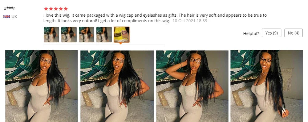 No Glue Straight V Part Wig 100% Human Hair 16-32 Inch Upgraded Wigs 200% Density Remy Hair No Leave Out Side Part Wig For Women