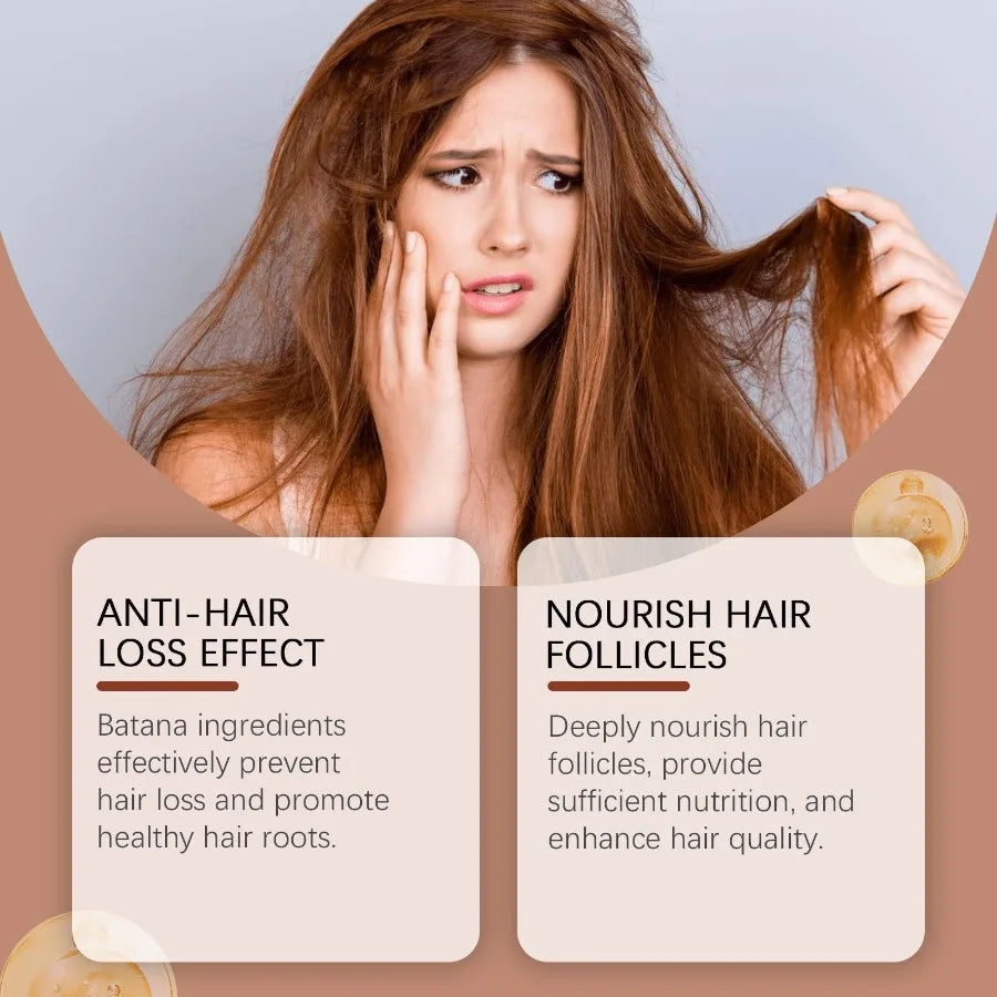 Hoegoa Batana Hair Care Cream Gently Nourishes Hair Follicles Softens And Moisturizes Hair To Make It Shine