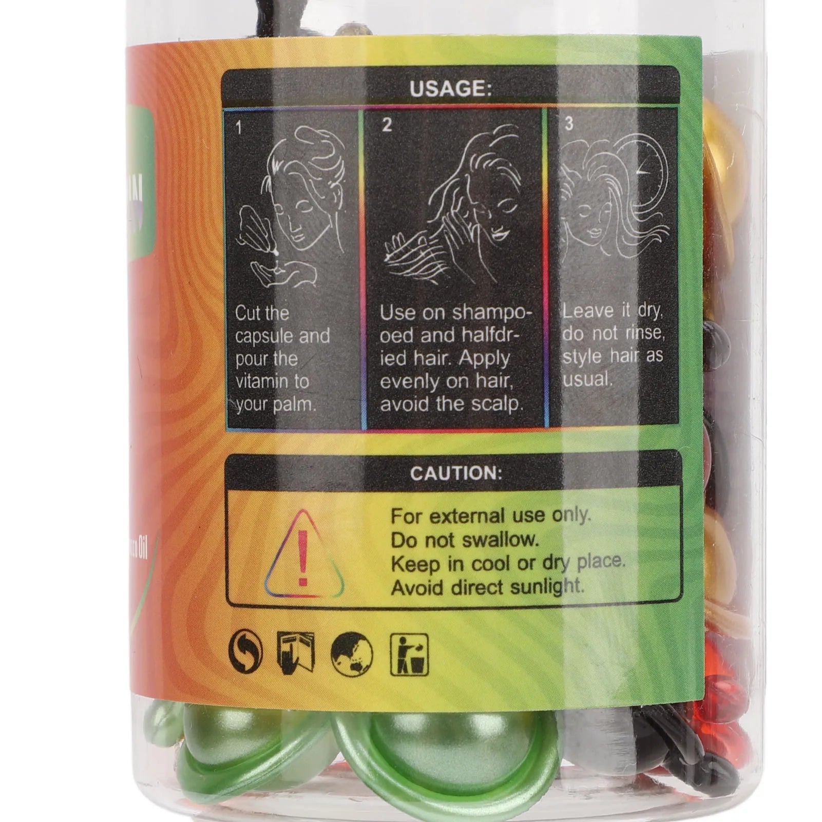 Hair Serum Capsule Hair Vitamin Capsule Hair Vitamin Serum Capsule Hair Moisturizing Repair Damaged Hair Care Hair Oil Capsules