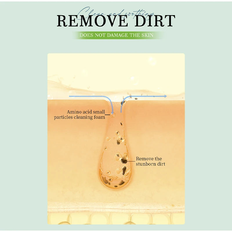 Facial Cleansing Mousse with Brush Head,Oil Control Pores Decontamination Face Cleaner,Mild Hydration Soothing Purifying Foam