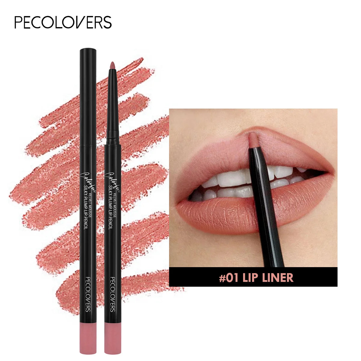 12-Color Matte Lipliner - Waterproof, Moisturizing, Long-Lasting & Non-Stick, Perfect for All Skin Types