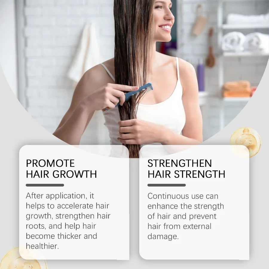 WoodSleep Black Castor Hair Care Oil Nourishes Hair And Scalp Smoothing Repair Perm Essence Hair Care Oil