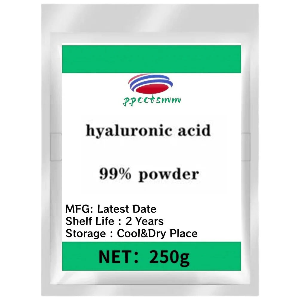 High content 99% Cosmetic raw materials Hyaluronic acid powder anti-wrinkle and Anti-aging,Moisturizing,free shippin