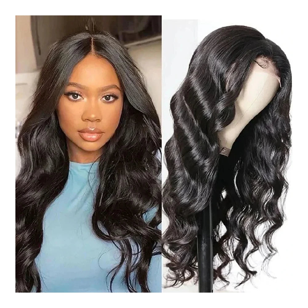 Upgrade V Part Body Wave Wig 200% Density 32 Inches Brazilian Glueless Wig 100% Human Hair Easy Install Natural Black Women Hair