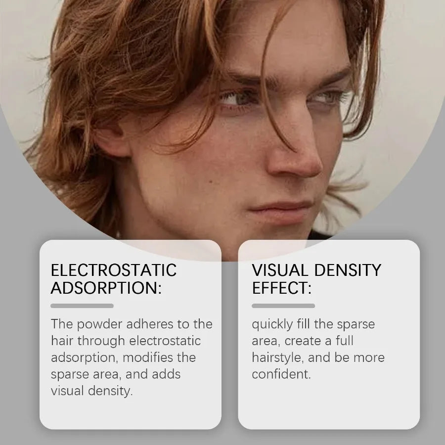 East Moon Black Hair Fiber Powder Refreshing Oil Control LeaveIn Fluffy Hair Care Fiber Powder