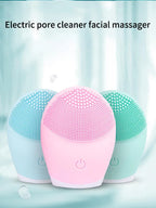 Facial Brush Acoustic Exfoliation Facial Brush Electric Facial Washer Waterproof Electric Silicone Facial Cleanser Massager