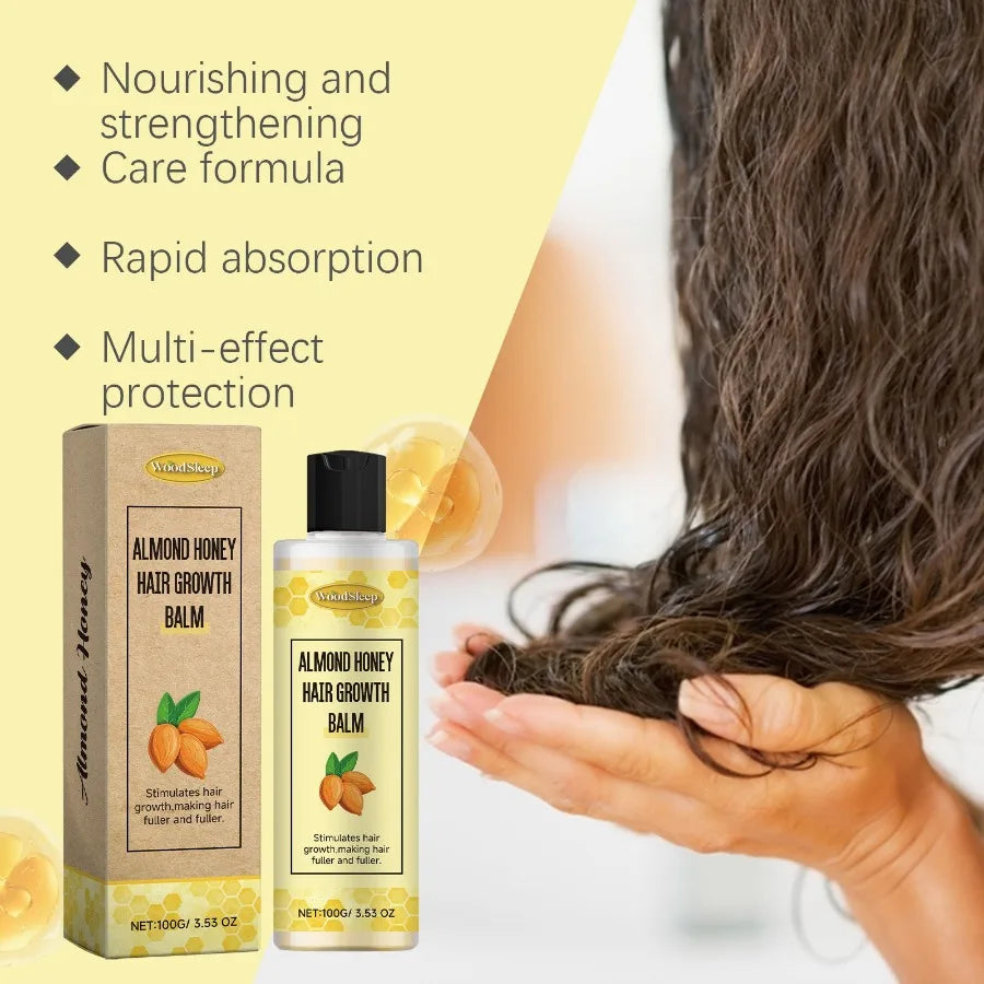 WoodSleep Almond Honey Hair Care Cream Nourishes And Protects Scalp Plump And Smooth Hair