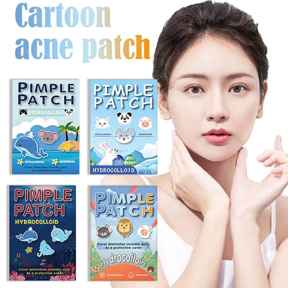600PCS High-end Pimple Invisible Ultra-thin And Breathable Pimples Patch Cartoon Acne Patch Cute Cat Shaped Acne Dots Patches