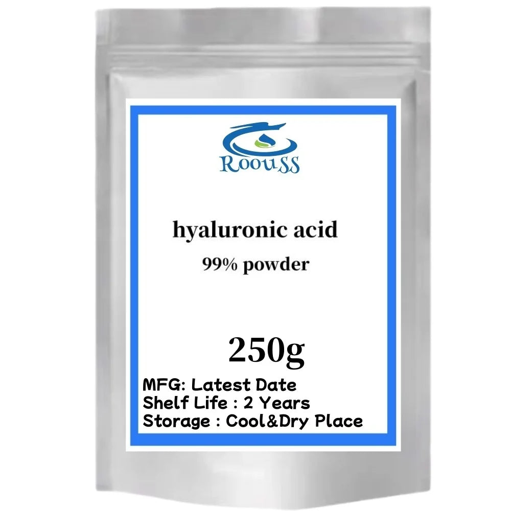 High content 99% Cosmetic raw materials Hyaluronic acid powder anti-wrinkle and Anti-aging,Moisturizing,free shippin