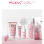 5/3pcs/Set Sakura Skin Care Sets Face Cream Serum Toner Facial Cleanser Sunscreen Eye Cream Gift Box Face Skin Care Set Product