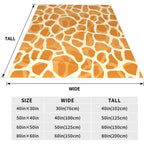 Giraffe Skin Pattern Throw Blanket Gifts for Adults Kids Flannel Blankets Soft Comfy Lightweight for Home Decor Couch Bed Sofa
