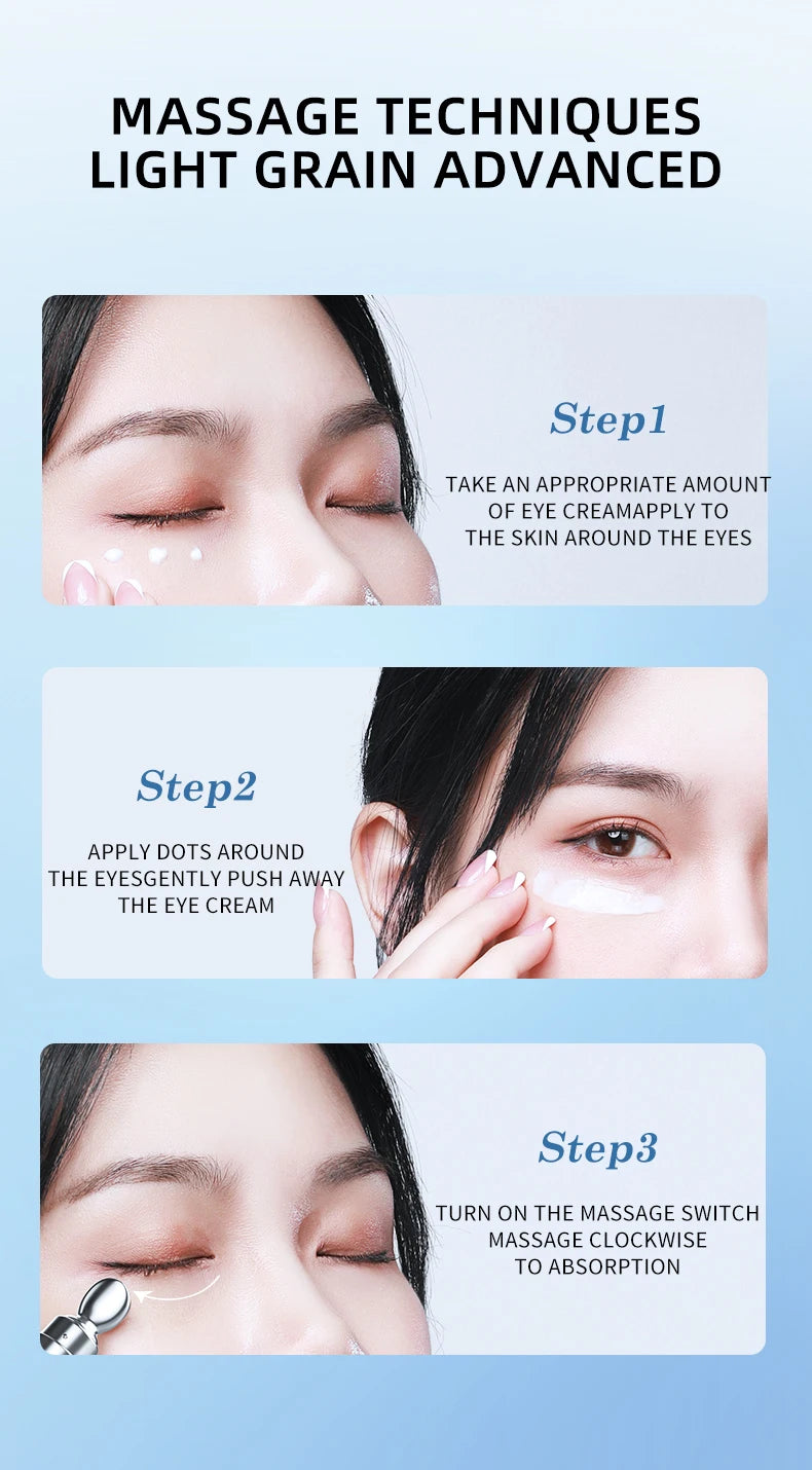 FONCE Hexapeptide Electric Massage Eye Cream lightens dark bags and fine lines, lifts and tightens, hydrates and moisturizes 20g