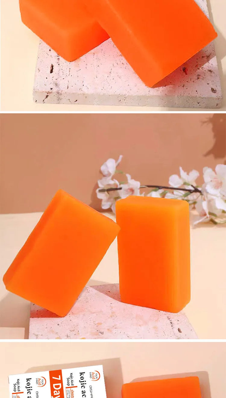 Handmade Whitening Soap Skin Care Deep Cleaning Moisturizing Cleansing Essential Temperate Soap Brighten Skin Kojic Acid Soap