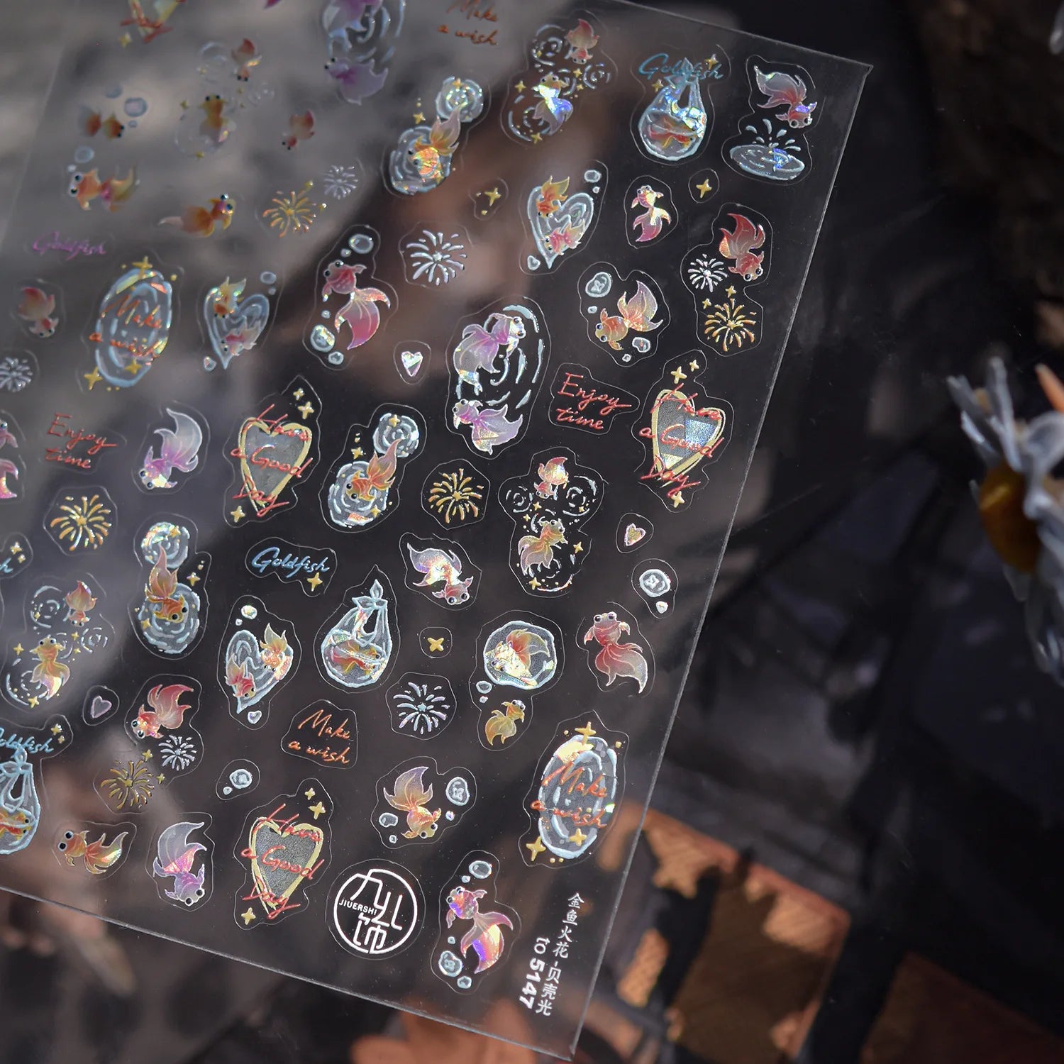 Halloween 5D Nail Art Stickers Sweet Pink Heart-Shaped Pumpkins Black Cat Bat Flocks Ghosts Skeleton Manicure Decal for Girls