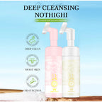 Facial Cleansing Mousse with Brush Head,Oil Control Pores Decontamination Face Cleaner,Mild Hydration Soothing Purifying Foam