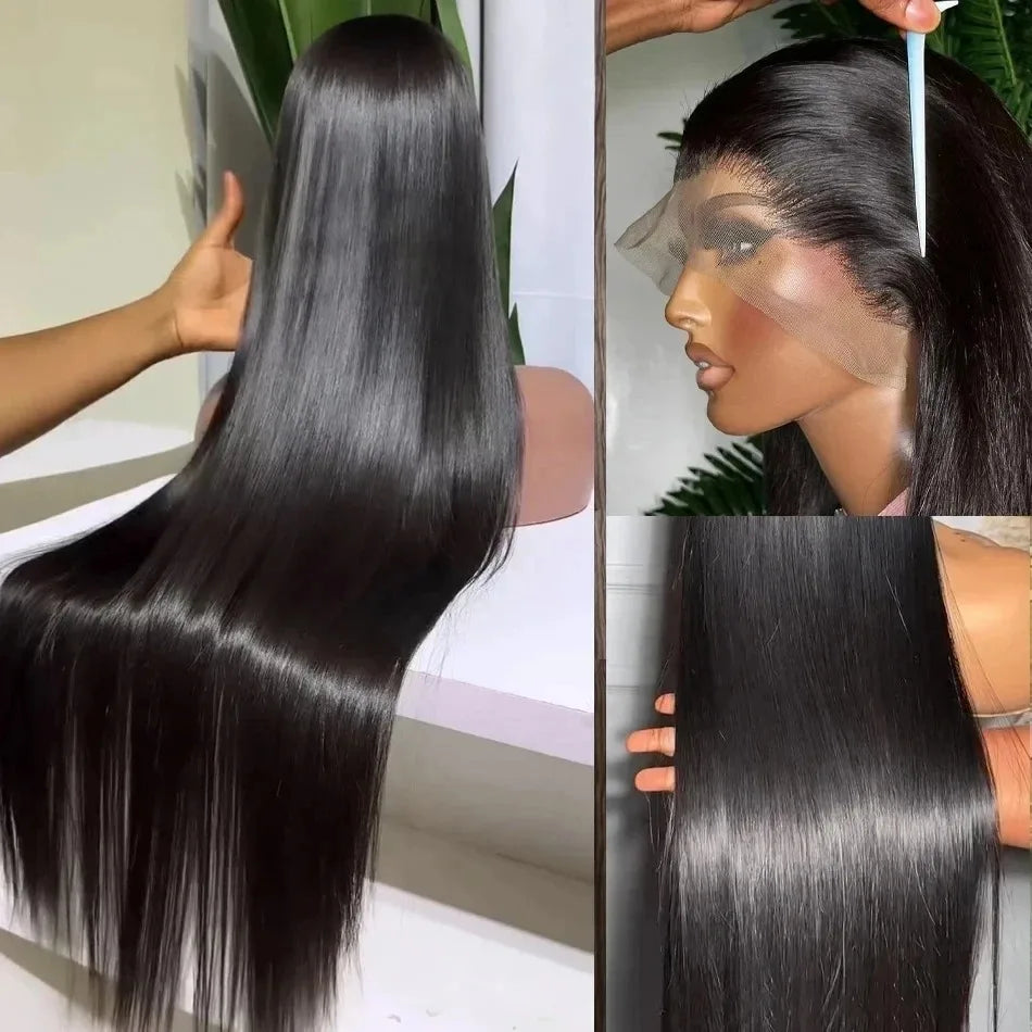 Mossily Straight Lace Front Wigs Hd Lace Wig 13x6 Human Hair Wigs For Women Pre Plucked Brazilian 40 nch 13x4 Lace Frontal Wig
