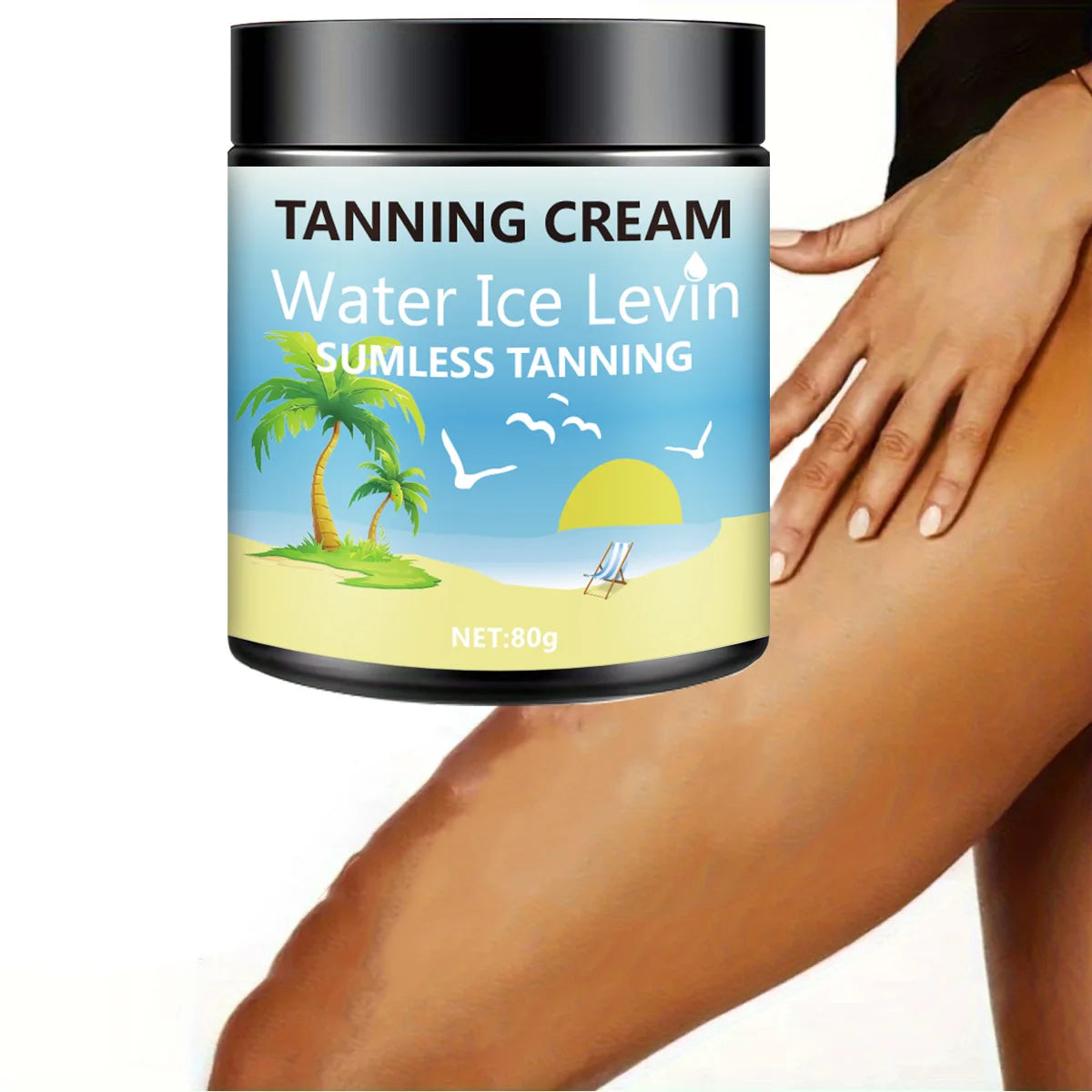 Body Tanning Lotion, Rich in Shea Butter, Coconut Oil, Deep Moisturizing and Moisturizing, Fast Absorption, 0 Greasy, No Sun Tanning, Hypoallergenic for Men and Women