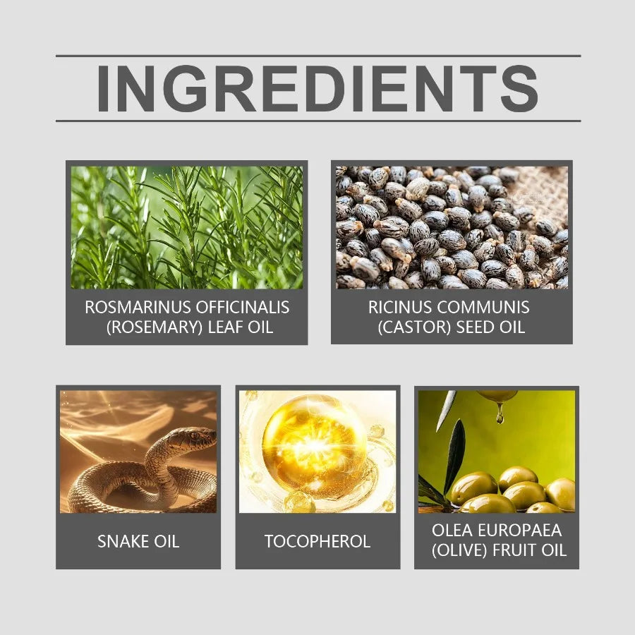 Hoegoa Hair Care Oil Rosemary Gentle Moisturizing Hair Care Soft Nourishing Hydrating Hair Care Essential Oil