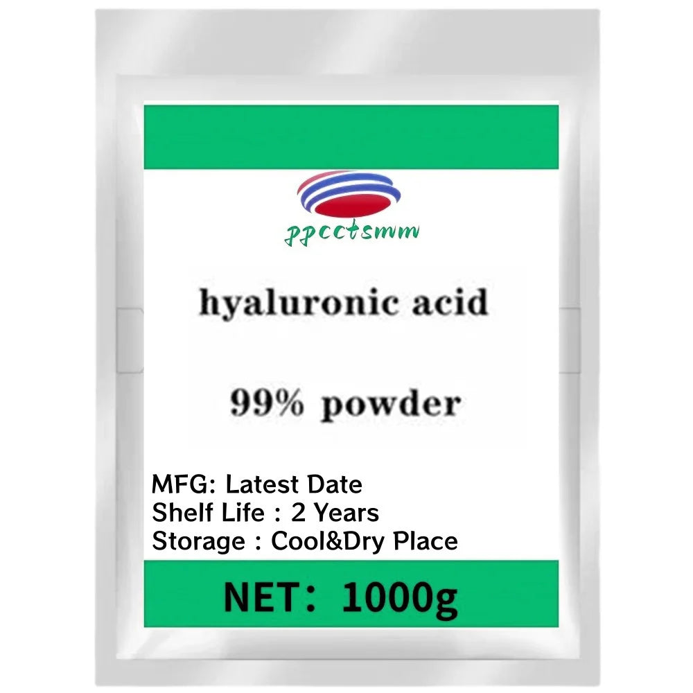 High content 99% Cosmetic raw materials Hyaluronic acid powder anti-wrinkle and Anti-aging,Moisturizing,free shippin