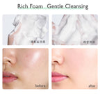 PTWOP Whitening Facial Cleanser Foam Moisturizing Deep Remove Cleansing Acne Milk Oil Control Exfoliating Shrink Pores Face Wash