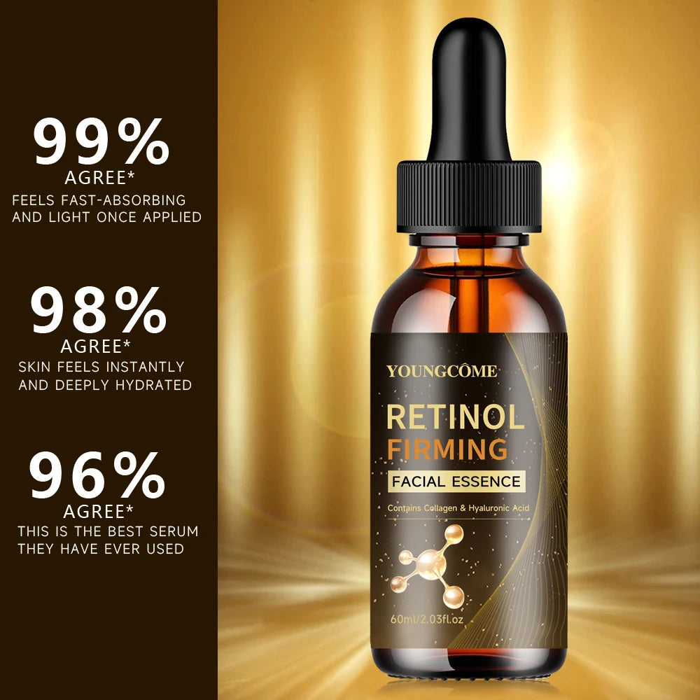 Retinol Anti-Wrinkle Serum Anti Aging  Lifting Firming Fade Fine Lines Moisturizing Skin Care Hyaluronic Acid Facial Serum Man