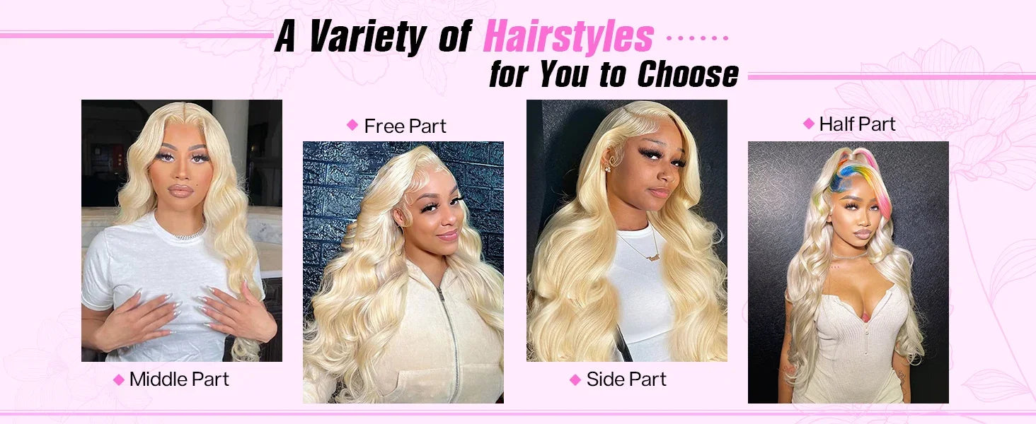 30 40 42Inch Blonde Body Wave Lace Front Wig 13x4 13x6 Human Hair Wig 613 Pre Plucked HD Transparent Lace Frontal Wigs For Women