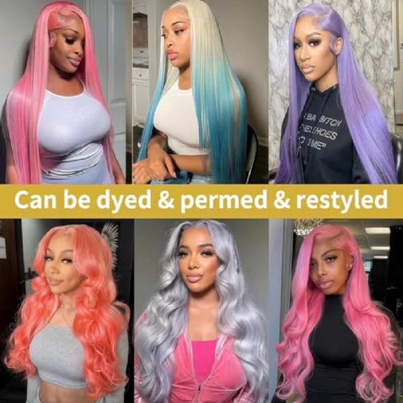 30 40 42Inch Blonde Body Wave Lace Front Wig 13x4 13x6 Human Hair Wig 613 Pre Plucked HD Transparent Lace Frontal Wigs For Women