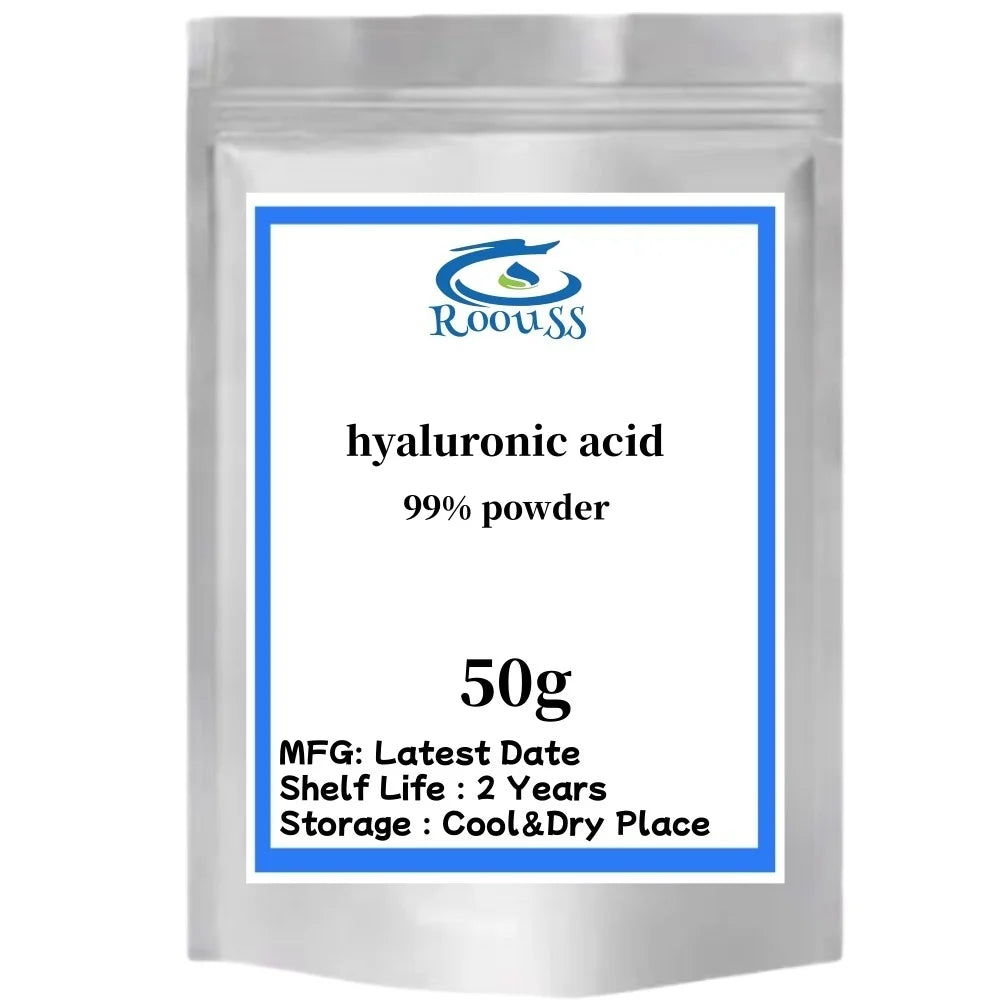 High content 99% Cosmetic raw materials Hyaluronic acid powder anti-wrinkle and Anti-aging,Moisturizing,free shippin