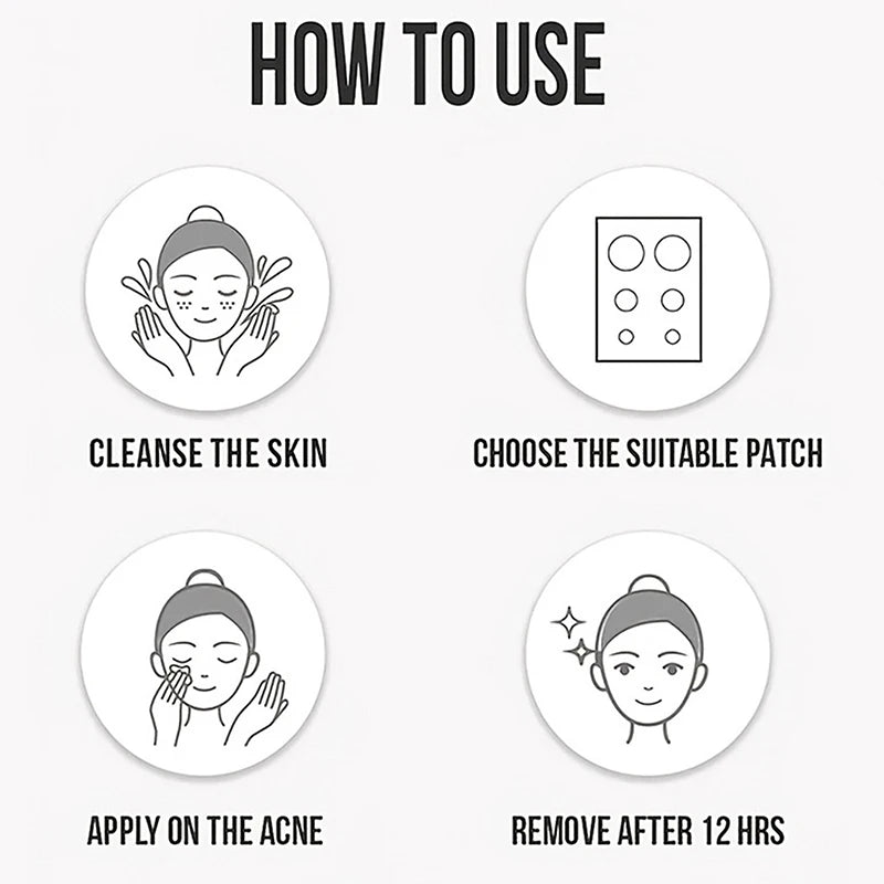 100 Patches Bear Shape Pimple Patches Colorful Hydrocolloid Pimple Healing Sticker Cute Strong Absorption Zit Patches Face Care