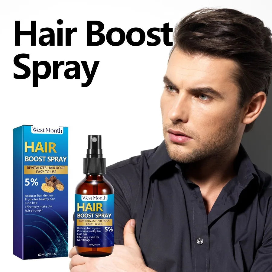 WestMonth Hair Boost Spray Strong Hair Solid Hair Moisturizing Scalp Hair Roots Beard Hair Care Spray