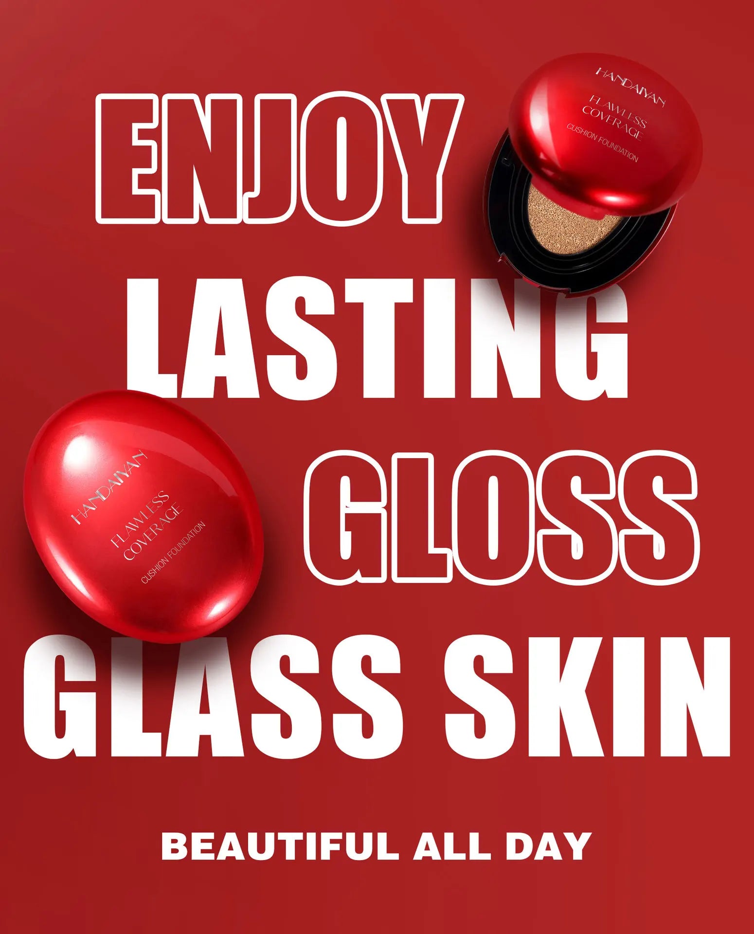 Korean Air Cushion Foundation - Light Natural Moisturizing Concealer Whitening Oil-Control Women's Long-lasting Makeup Base