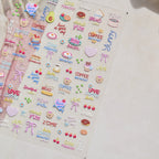 Halloween 5D Nail Art Stickers Sweet Pink Heart-Shaped Pumpkins Black Cat Bat Flocks Ghosts Skeleton Manicure Decal for Girls