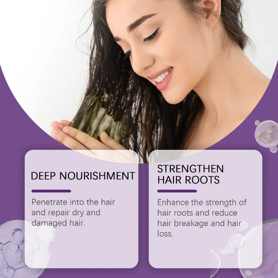 Hoegoa Moisturizing Hair Mask Repair Dry And Smooth Improve Frizz Nourish And Moisturize Hair Care Mask