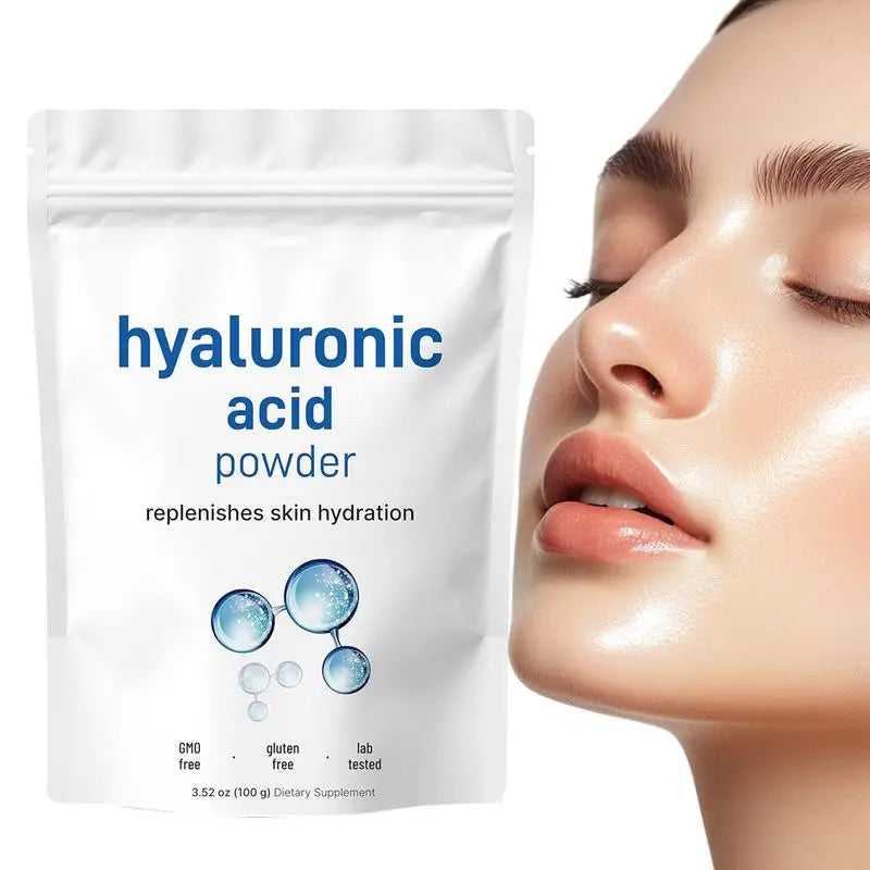 100g Hyaluronic Acid Powder, Deep moisturizing ,Moisturizing and Whitening,top Cosmetic Ingredients Anti-aging Food Grade