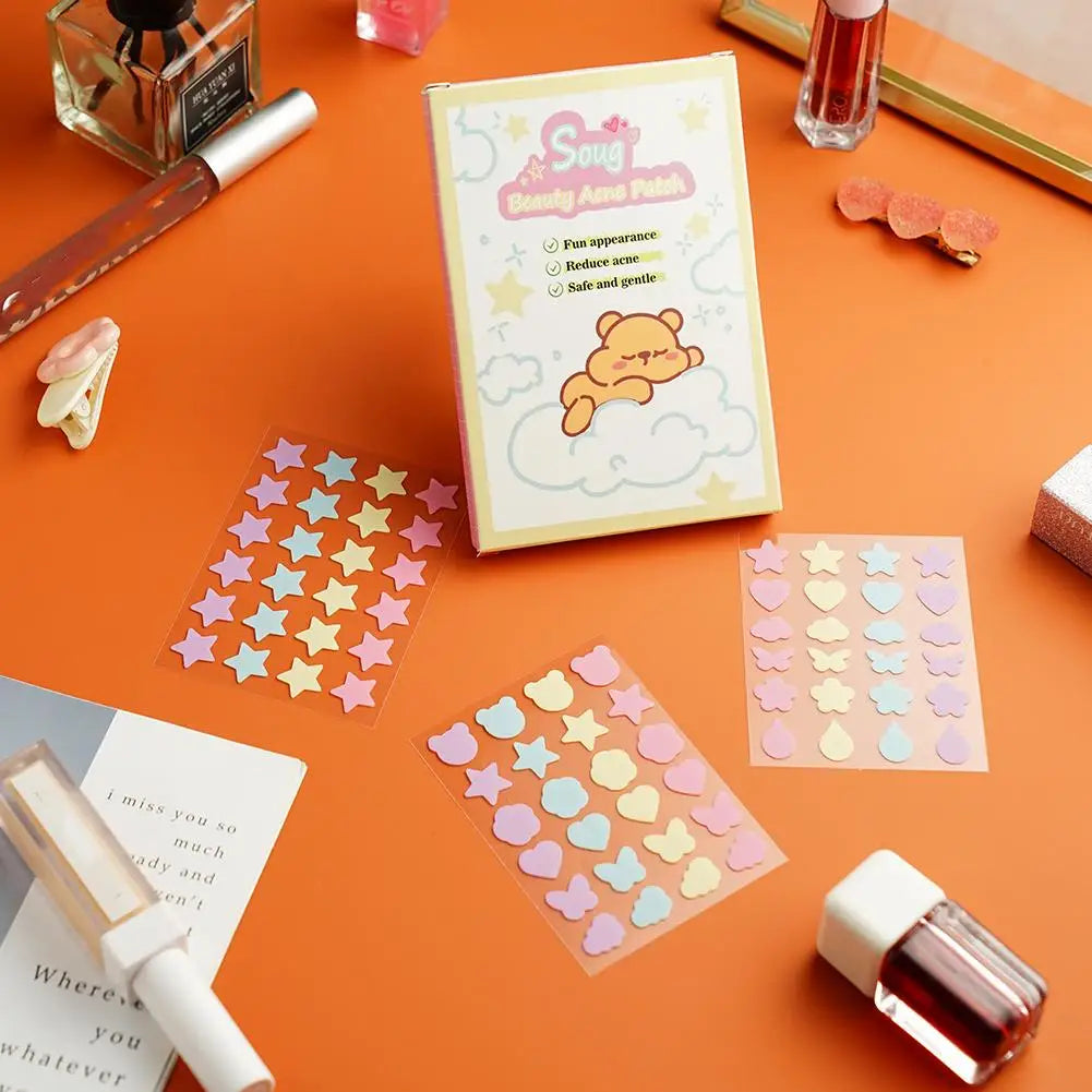 Pimple Patches For Face Colorful Invisible Hydrocolloid Acne Patches Face Spot Care Tool Beauty Beauty Skin Makeup Stickers