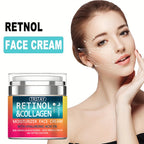 Moisturizing face cream containing 5% hyaluronic acid can firm skin, moisturize, smooth wrinkles and repair damaged skin