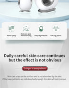 Facial Skin Moisturizing Mist Sprayer Airbrush Facial Deep Cleaning Oxygen Injector Sprayer Cordless Air Brush Compressor