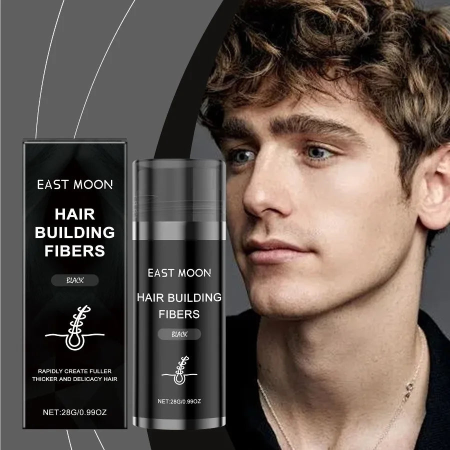 East Moon Black Hair Fiber Powder Refreshing Oil Control LeaveIn Fluffy Hair Care Fiber Powder