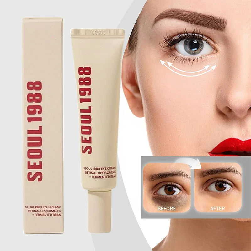 Korean Skin Care Seoul 1988 Vitamin C Wrinkle Care 4% Retinol Ginseng Serum Firm Fine Lines Eye Cream  Moisturizing Brighten Set