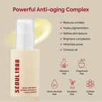 Korean Skin Care Seoul 1988 Vitamin C Wrinkle Care 4% Retinol Ginseng Serum Firm Fine Lines Eye Cream  Moisturizing Brighten Set