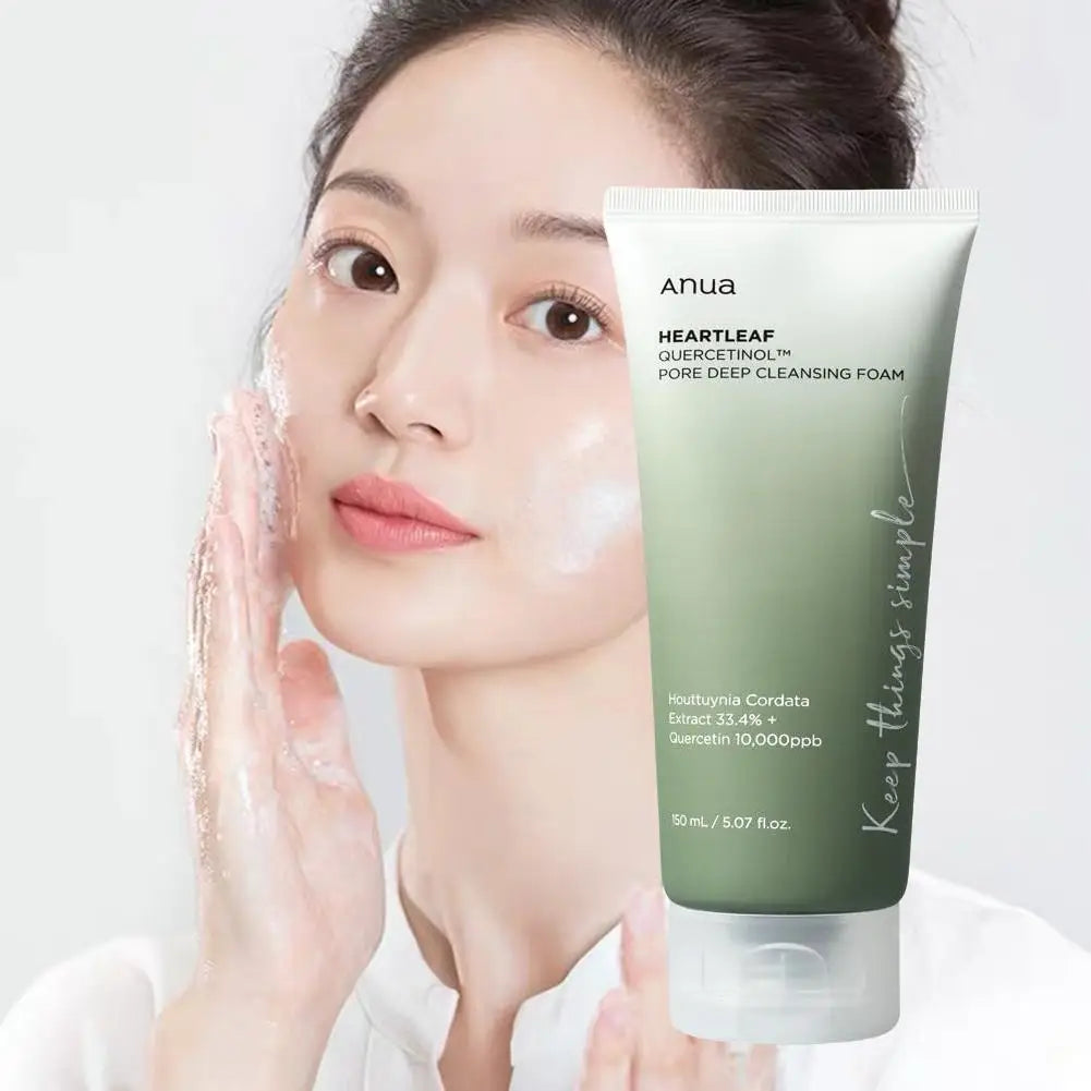 150ml Facial Cleanser Deep Cleansing Moisturizing Oil Control Refreshing Non-Drying Cleanser with Rich Foam for Skin Care